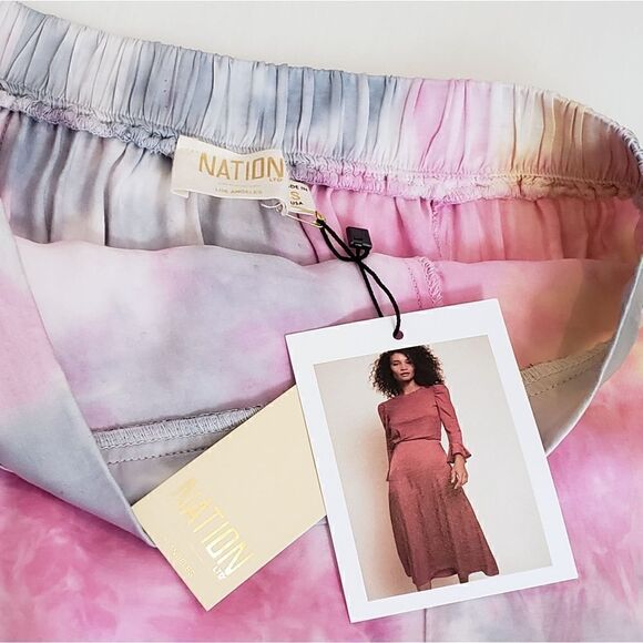 Nation LTD Juliana Midi Skirt In Topanga Canyon Tie Dye Size Small NWT - Picture 10 of 10